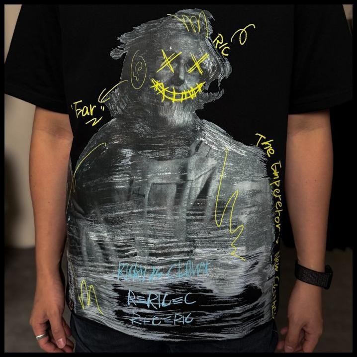 Ric Ricky Is Clown Einstein Statue Emperor Black Tee Original Best Seller