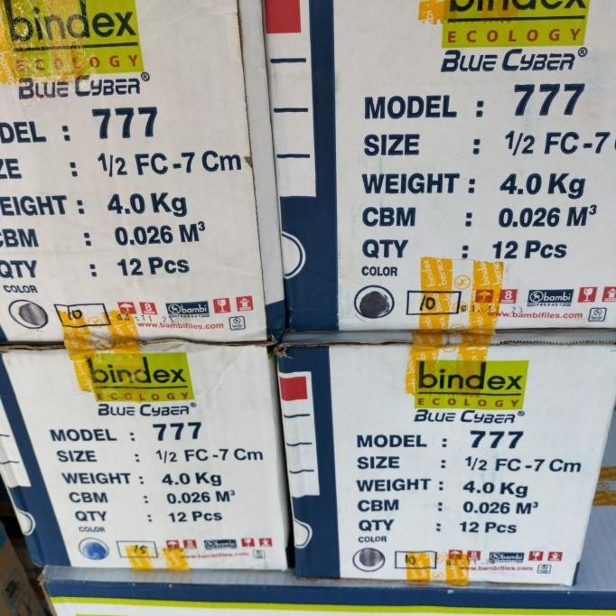 

ODNER BINDEX 777 KWITANSI 1/2 FOLIO- 7CM HITAM DAN BIRU