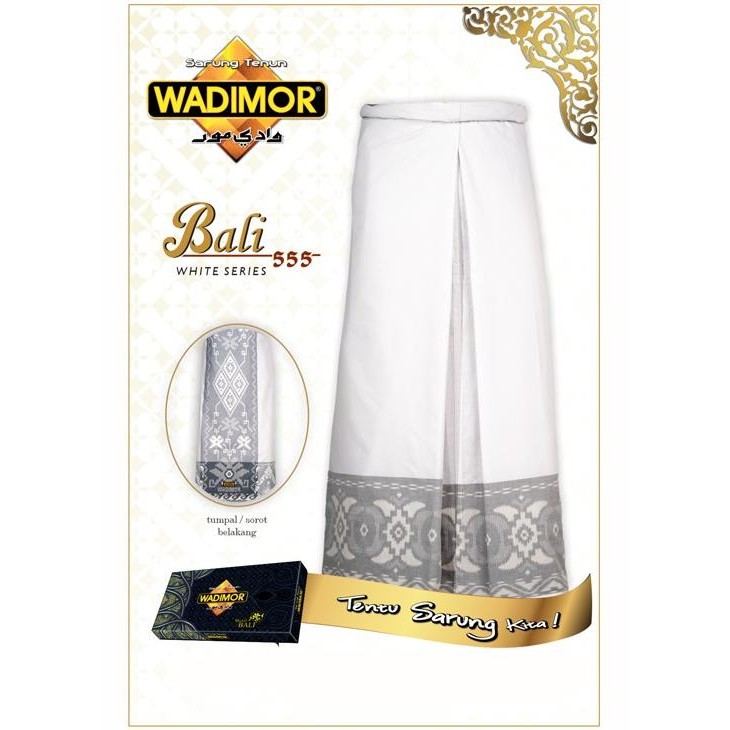 WADIMOR SARUNG TENUN BALI 555 PUTIH