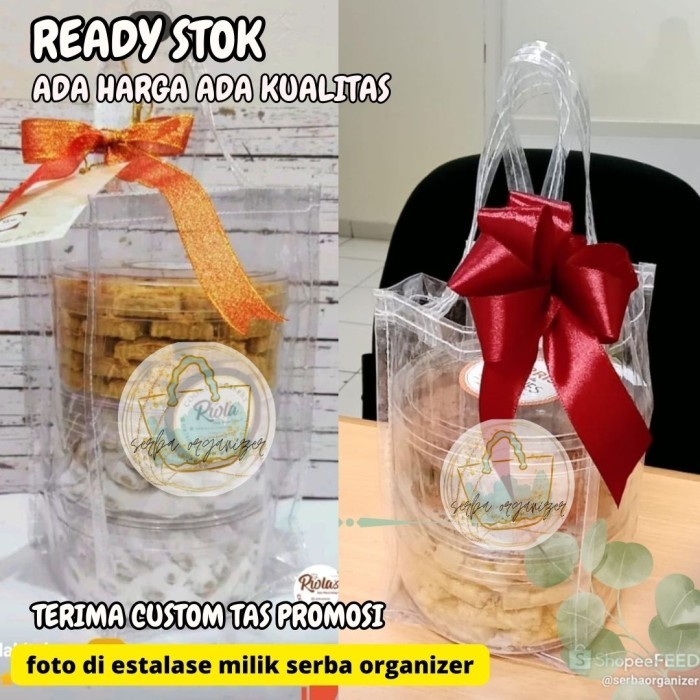 OZ548 Tas toples kue kering , tas bening kue kering , tas hampers kue kering BERKUALITAS