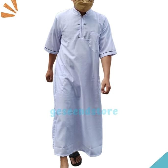 JUBAH PRIA LENGAN PENDEK GAMIS LENGAN PENDEK