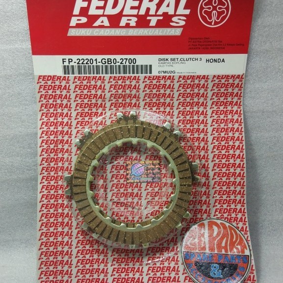 Kampas Kopling C70 C700 Federal Plat Kopling Set Honda C700 C700 C800 Barang Langka