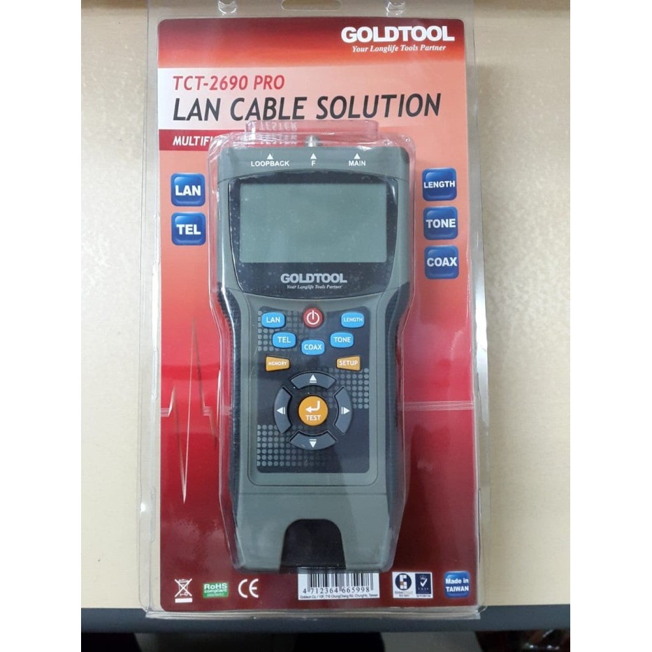 GOLDTOOL TCT-2690 Pro Cable Tester DIGITAL