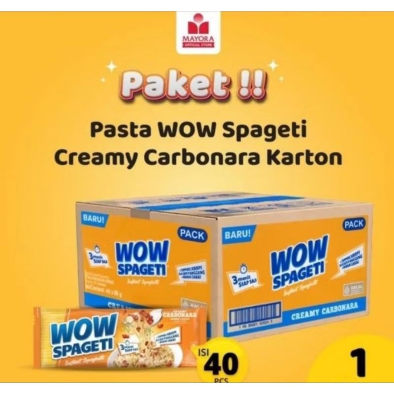 

Wow Pageti Intant Raa Bolognee Dan Carbonara Boleh 1 Du Ii 40Pc