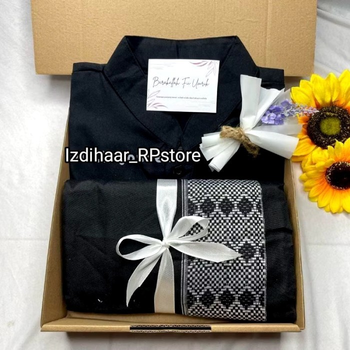 Hampers Jumatan Cowok Sarung Sajadah Koko / Gift Box / Paket Sholat