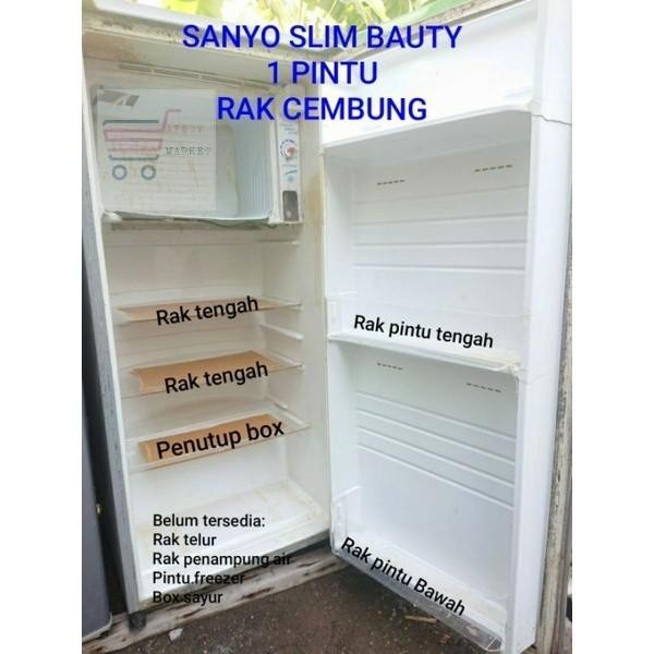 RAK KULKAS LEMARI ES SANYO SLIM BEAUTY 1 PINTU