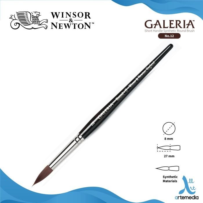 

KUAS LUKIS WINSOR & NEWTON GALERIA ACRYLIC ROUND BRUSH SHORT HANDLE