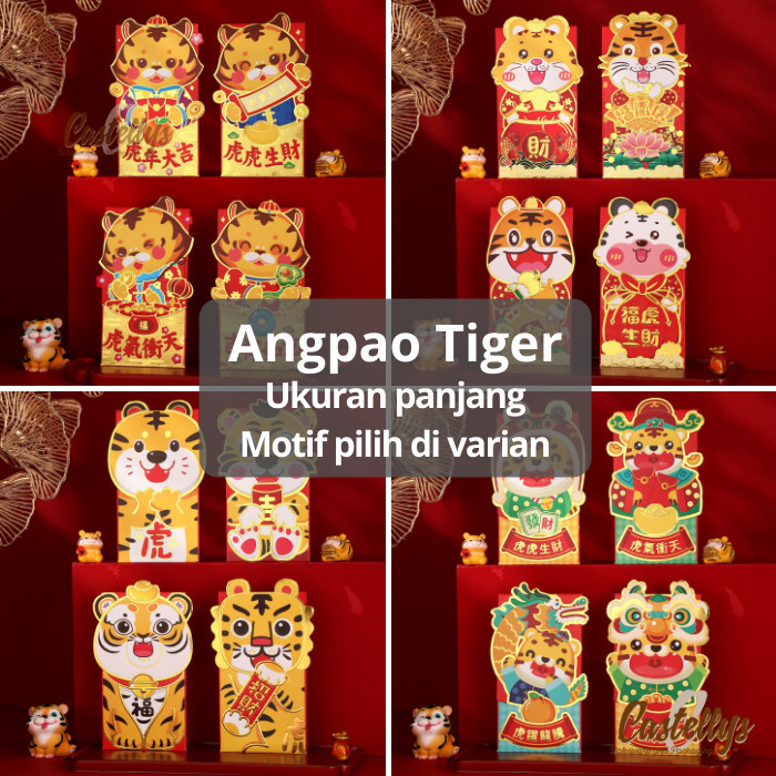 

best produk] Angpao Tiger Harimau Macan Angpau Hong Pao Amplop Merah Imlek CNY