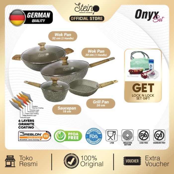 Stein Cookware Paket Onyx by Steincookware