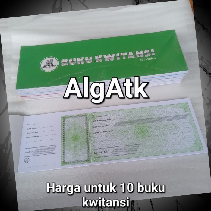 

Ready buku kwitansi AA besar isi 50 lembar