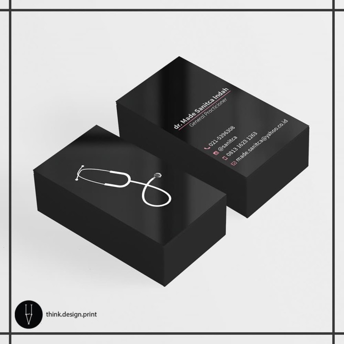 

Ready Kartu Nama Glossy - 2 side