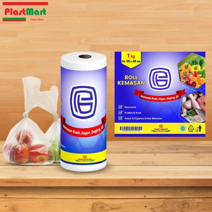 Plastik HD Roll PB 25x40/Plastik Buah/Fotocopy/Plastik Supermarket
