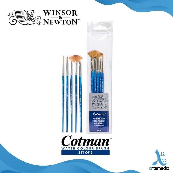 

KUAS LUKIS WINSOR & NEWTON COTMAN WATERCOLOR SYNTHETIC BRUSH SET 5