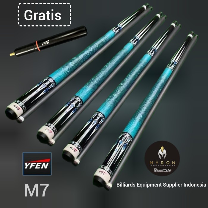 Stick Billiard Carbon YFEN M7 Series~Carbon Cue~Leather Grip