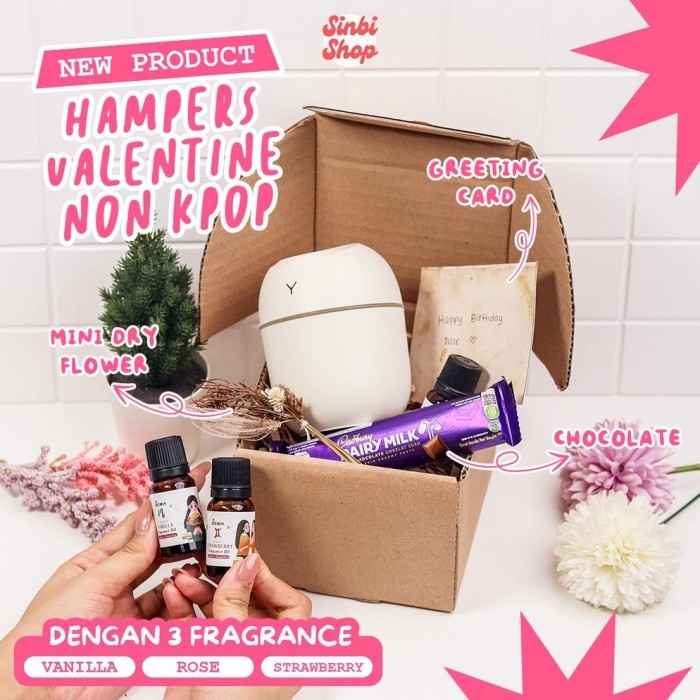 

HAMPERS VALENTINE DIFFUSER AROMA TERAPI COKLAT GIFTBOX KPOP