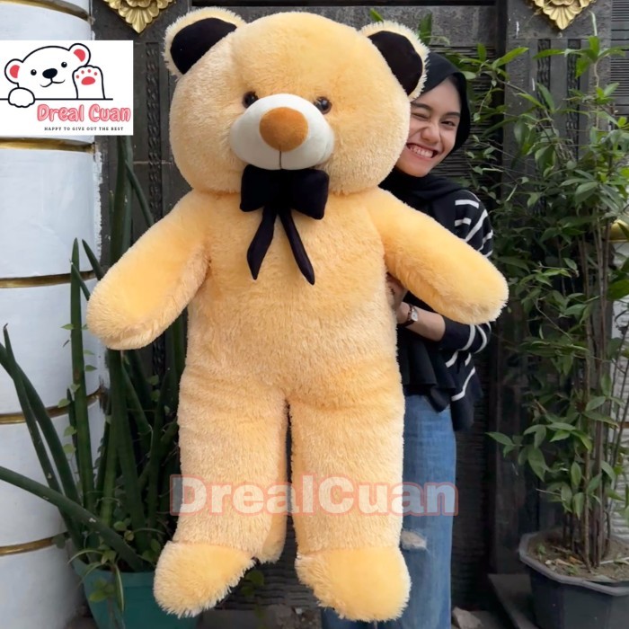 

BONEKA TEDDY BEAR BERUANG BESAR JUMBO TINGGI 100CM 1 METER IMPORT