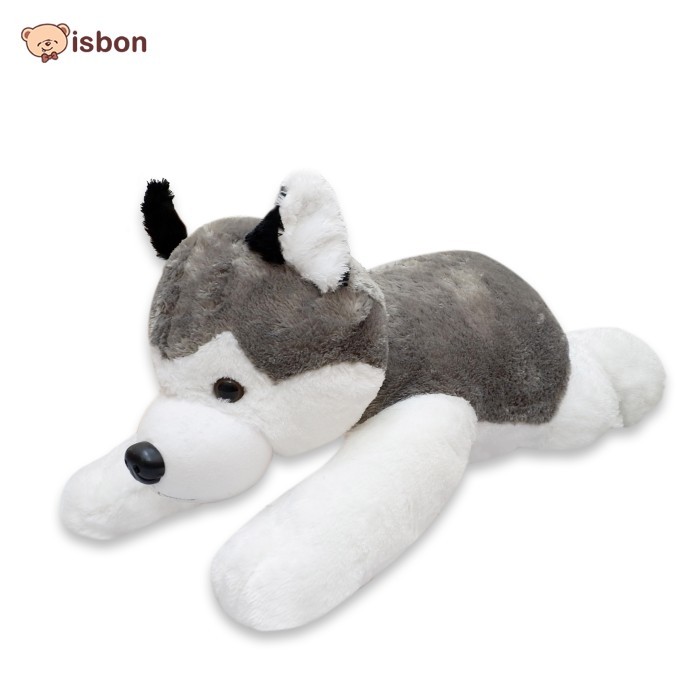 BONEKA SERIGALA JUMBO ISTANA BONEKA LY LITTLE HUSKY SUPER BESAR