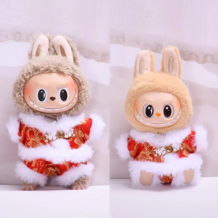 

BAJU LABUBU XMAS - CHINESE THEME / BAJU NATAL LABUBU MACARON / BAJU IMLEK BONEKA