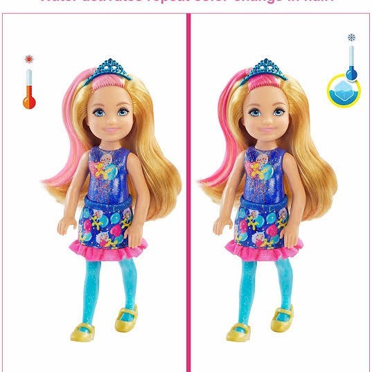

MAINAN BONEKA BARBIE CHELSIE SURPRISED COLOR REVEAL CHANGE