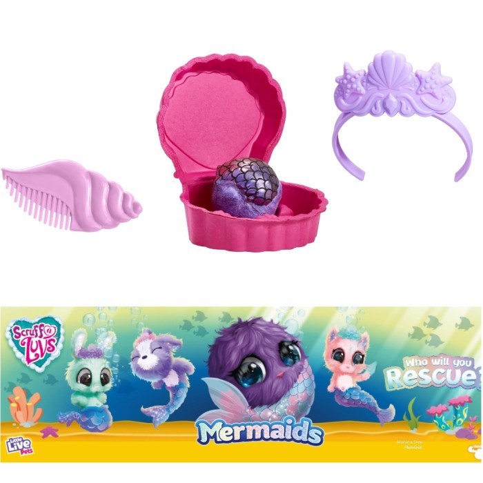 

BONEKA PLUSH MERMAID LITTLE LIVE PETS SCRUFF A LUV BUNNY KITTY DOG