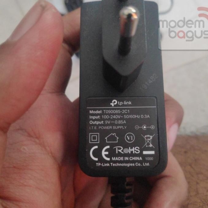 Terlaris Adaptor DC Original 9V 0.85A TPLink for Adapter Router MR100 MR6400 SALE