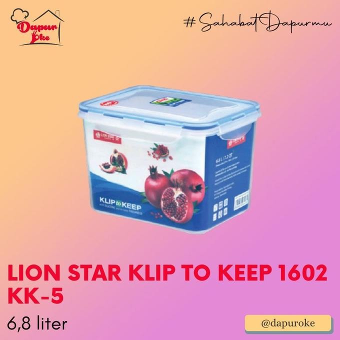 |Bestseller| Lion Star Klip To Keep 1602 KK-5 / Tempat Kue / Box