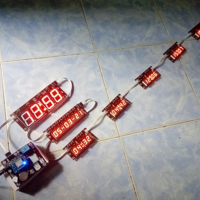 Modul Controller Jam Iqomah Waktu Shalat Seven 7 Segment Kecil