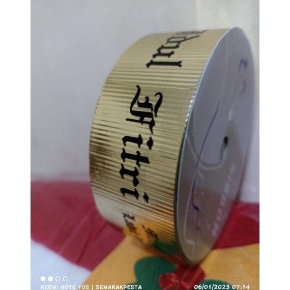 

Mubarak| Produk pita rol metalik selamat hari raya idul fitri, pita hiasan