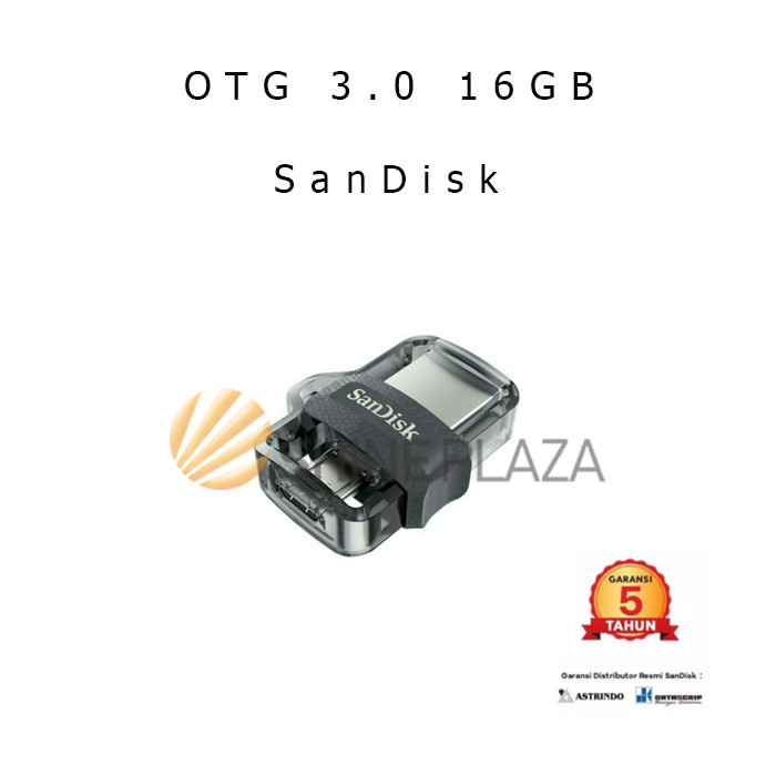 

SANDISK FLASHDISK OTG 16GB ULTRA DUAL DRIVE M3.0 DD3 16 GB ORIGINAL