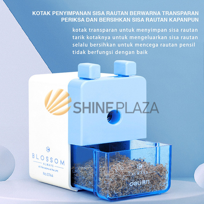 

SERUTAN RAUTAN PENSIL MEJA - SHARPENER PUTAR DELI 0744