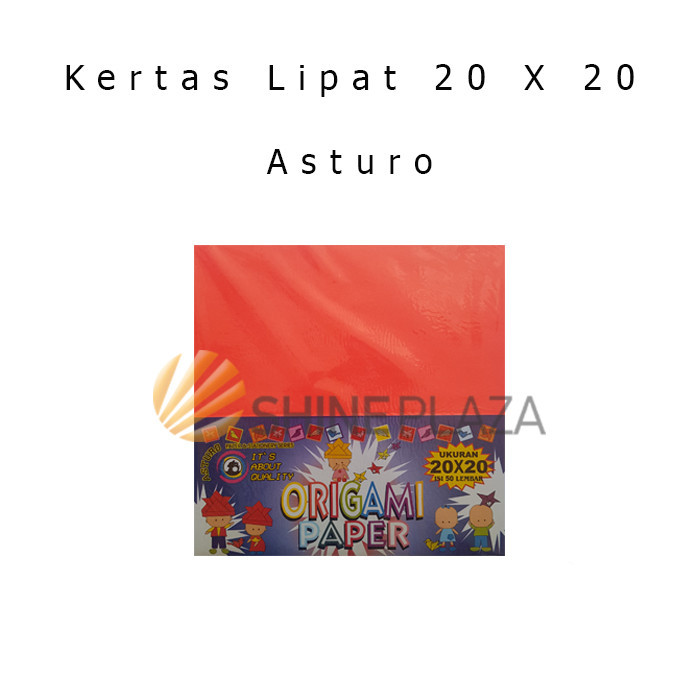 

KERTAS LIPAT 20X20 ASTURO - ORIGAMI PAPER ASTURO 20 X 20 ISI 50 LEMBAR