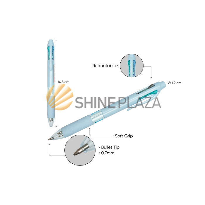 

PULPEN PASTEL JOYKO QUACO 4 WARNA BP-348 0.7MM - BOLPEN PENA PEN 0,7
