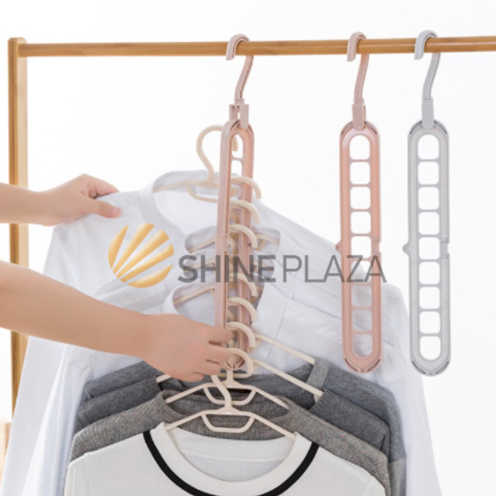 

GANTUNGAN BAJU 9 IN 1 - MAGIC HANGER MULTIFUNGSI ORGANIZER SERBAGUNA