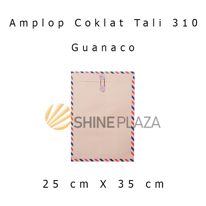 

AMPLOP COKLAT TALI 310 GUANACO - AMPLOP TALI 310 - AMPLOP AIRMAIL 310