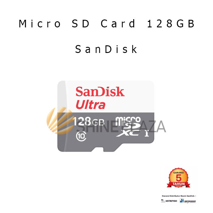 

SANDISK 128GB 100MB/S ULTRA MICRO SD KARTU MEMORY 100MBPS ORIGINAL