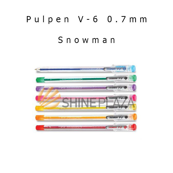 

PULPEN SNOWMAN V-6 HITAM 0.7MM - PULPEN SNOWMAN V6 HITAM 0.7MM