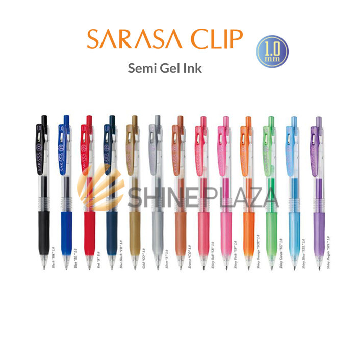 

PULPEN GEL ZEBRA SARASA CLIP COLOR 1.0MM - BOLPEN PENA PEN WARNA 1,0 MM