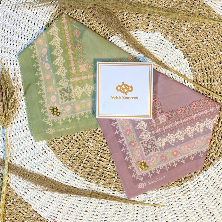 Berkah Sale Sohib Scarves / Layla Series - Hijab Segiempat Voal Motif Sublime Super Premium Exclusiv
