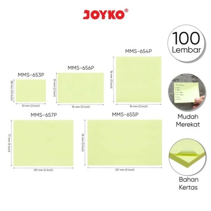 

STICKY NOTES/ MEMO STICK JOYKO SOFT COLOR