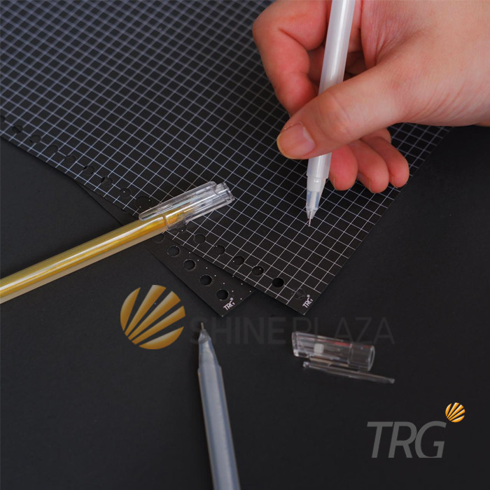 

PREMIUM WHITE GEL PEN TRG GPC-021 0.5MM - PULPEN BOLPEN PENA GEL TRG