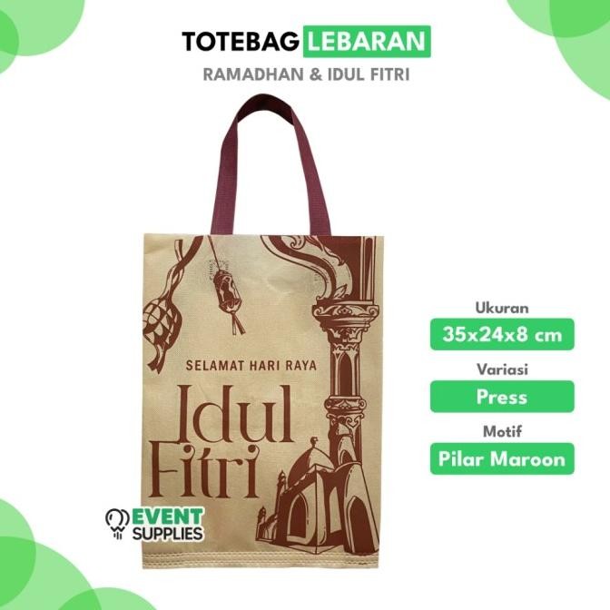 

Mubarak| Tas Lebaran Idul Fitri / Tas Goodie Bag Spunbond & Laminasi Idul Fitri Parcel Hari Raya New