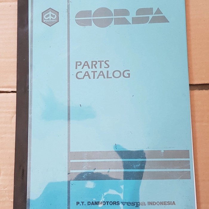 Buku Part Catalog Copian Vespa Corsa Barang Langka