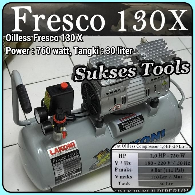 Lakoni Kompressor Oilless Fresco 130 X Kompressor Silent Fresco130 X