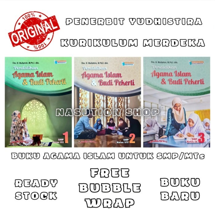 HOT SALE Buku Agama Islam Kelas 1 2 3 / 7 8 9 SMP Yudhistira Kurikulum Merdeka