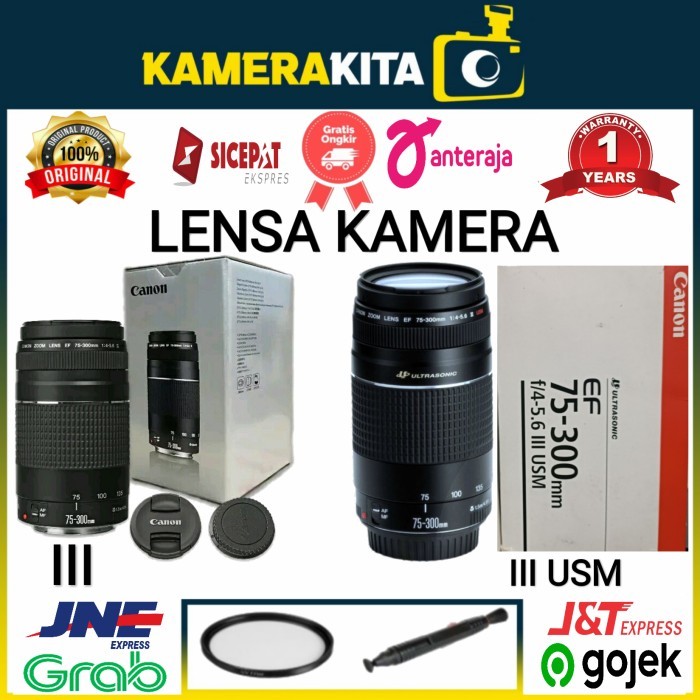 LENSA CANON 75-300MM F4-5.6 III USM / LENSA TELE CANON 75-300 III USM