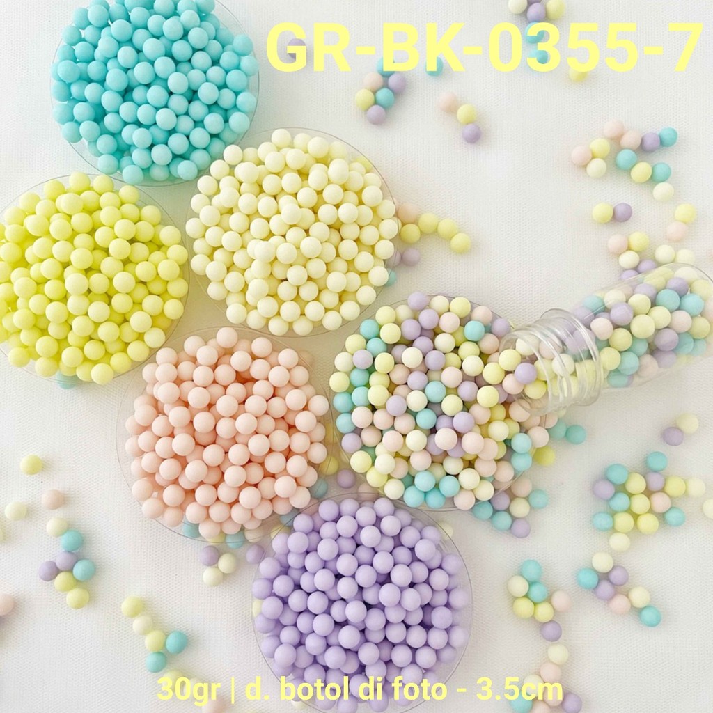 

GR-BK-0355-7 Sprinkle springkel sprinkles 30gr mutiara telur pastel (sprinkles)