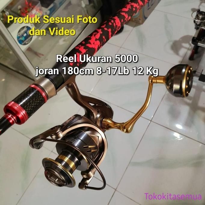 #@#@#@#@] Reel dan Joran Pancing Paket 1 Set untuk Laut dan Sungai