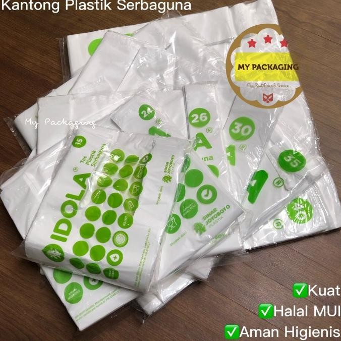 

*****] Kantong Plastik Kresek 15 24 26 30 35 40 50 PUTIH DOP bukan BENING