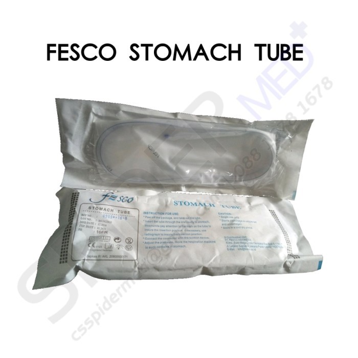 TERBARU Fesco Feeding Tube NGT Silicone No. 16 / Selang NGT / Selang Makan NGT