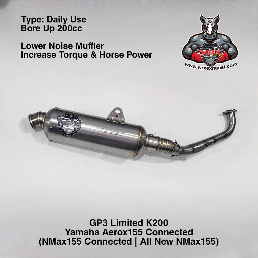 Knalpot WRX GP3 Limited K200 New Aerox155